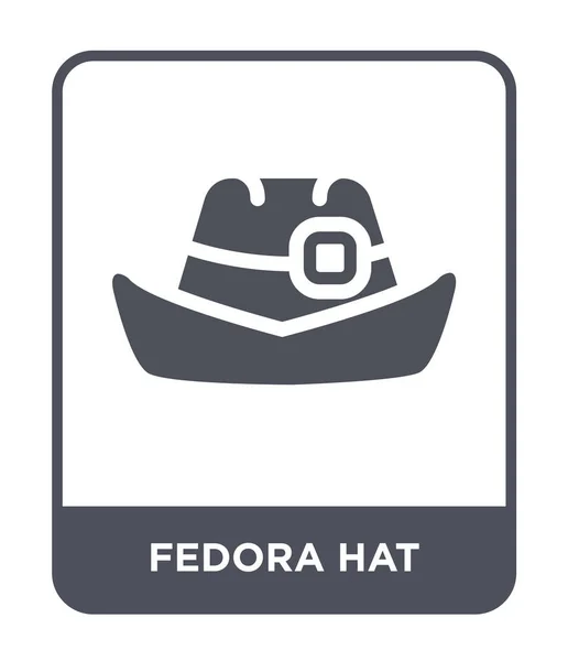 fedora hat icon in trendy design style. fedora hat icon isolated on white background. fedora hat vector icon simple and modern flat symbol.