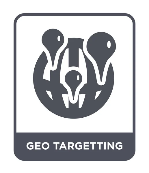 Geo Target Icono Estilo Diseño Moda Geo Target Icono Aislado — Vector de stock