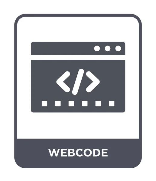 Icono Código Web Estilo Diseño Moda Icono Código Web Aislado — Archivo Imágenes Vectoriales