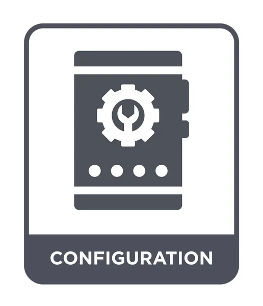 Konfigurace Ikona Módní Design Stylu Konfigurace Ikona Izolovaných Bílém Pozadí — Stockový vektor