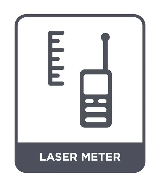 Icona Del Misuratore Laser Stile Design Alla Moda Icona Del — Vettoriale Stock