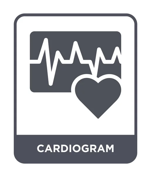 Icono Del Cardiograma Estilo Diseño Moda Icono Del Cardiograma Aislado — Vector de stock