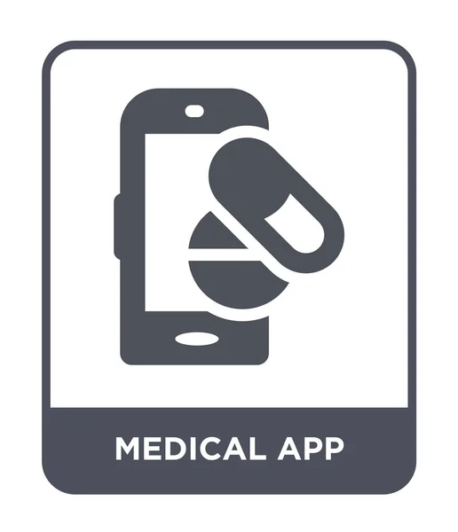 Medical App Icon Trendigen Design Stil Medizinisches App Symbol Isoliert — Stockvektor