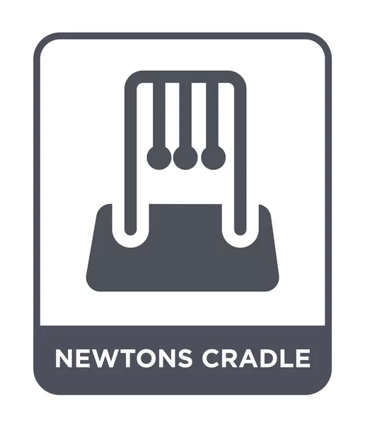 Newtons Icono Cuna Estilo Diseño Moda Newtons Icono Cuna Aislado — Vector de stock