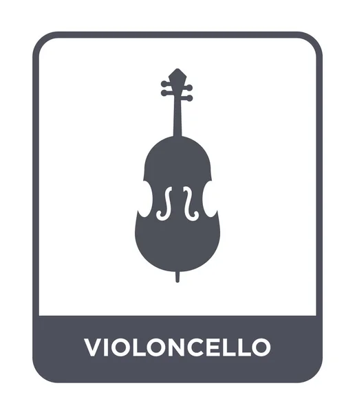 Βιολοντσέλο Εικονίδιο Στην Μοντέρνα Στυλ Σχεδιασμού Βιολοντσέλο Εικονίδιο Που Απομονώνονται — Διανυσματικό Αρχείο