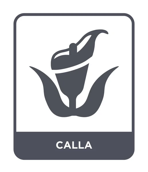 Icône Calla Dans Style Design Tendance Icône Calla Isolée Sur — Image vectorielle