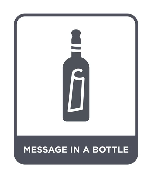 message in a bottle icon in trendy design style. message in a bottle icon isolated on white background. message in a bottle vector icon simple and modern flat symbol.