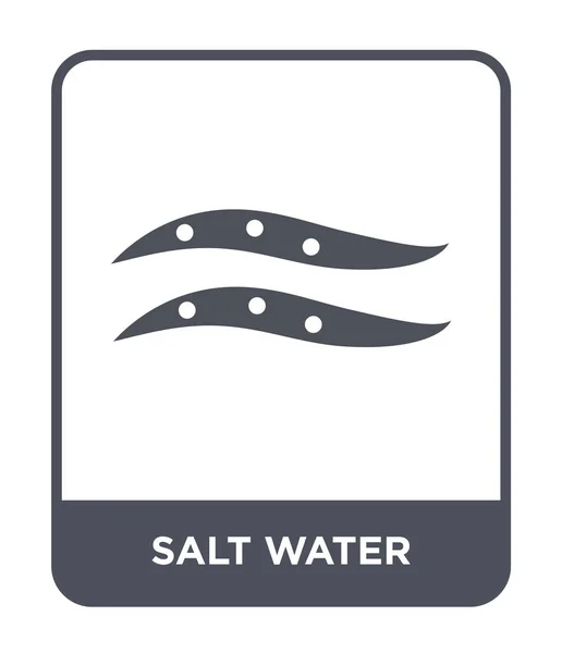 Icono Del Agua Salada Estilo Diseño Moda Icono Agua Salada — Vector de stock