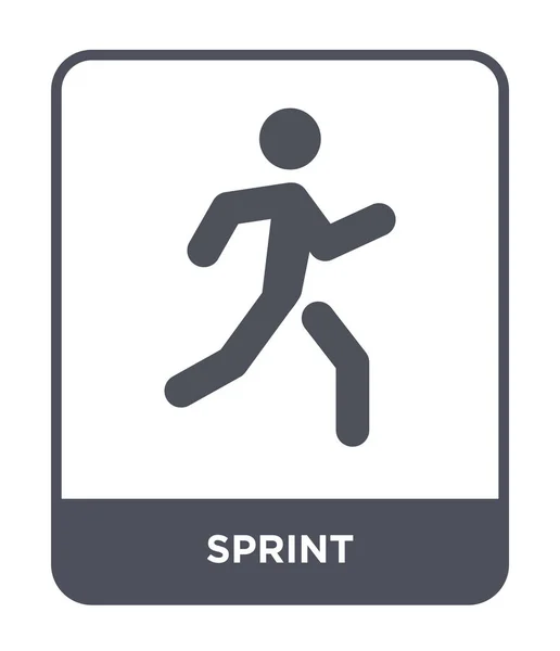 Sprint Ikona Modny Styl Sprint Ikona Białym Tle Sprint Ikona — Wektor stockowy