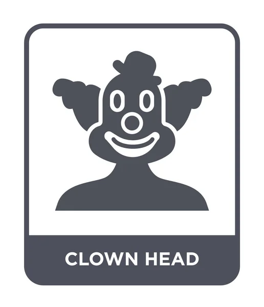 Icône Tête Clown Dans Style Design Mode Icône Tête Clown — Image vectorielle