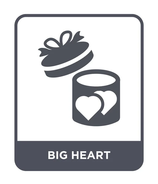 Μεγάλη Καρδιά Εικονίδιο Στην Μοντέρνα Στυλ Σχεδιασμού Μεγάλη Καρδιά Εικονίδιο — Διανυσματικό Αρχείο