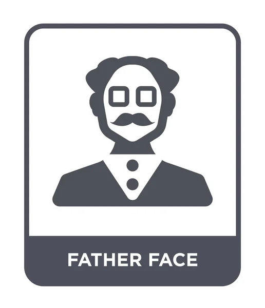 Padre Icono Cara Estilo Diseño Moda Padre Icono Cara Aislado — Vector de stock