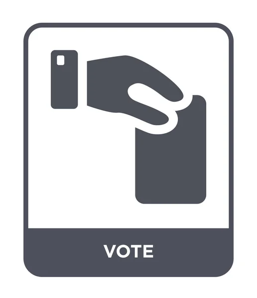Voting Ikone Trendigen Design Stil Stimmensymbol Isoliert Auf Weißem Hintergrund — Stockvektor