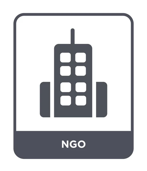 Icône Ngo Dans Style Design Mode Icône Ngo Isolé Sur — Image vectorielle