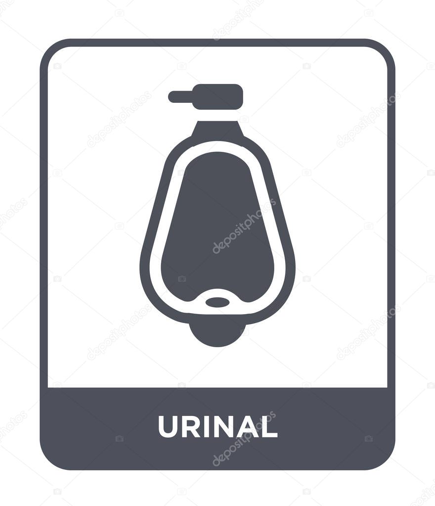 Urinal icon in trendy design style. urinal icon isolated on white background. urinal vector icon simple and modern flat symbol.