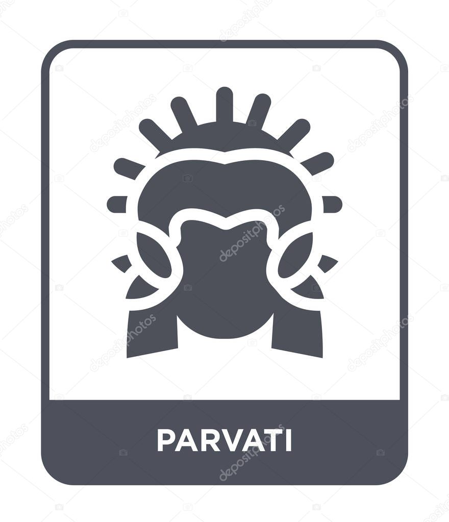 Parvati icon in trendy design style. parvati icon isolated on white background. parvati vector icon simple and modern flat symbol.