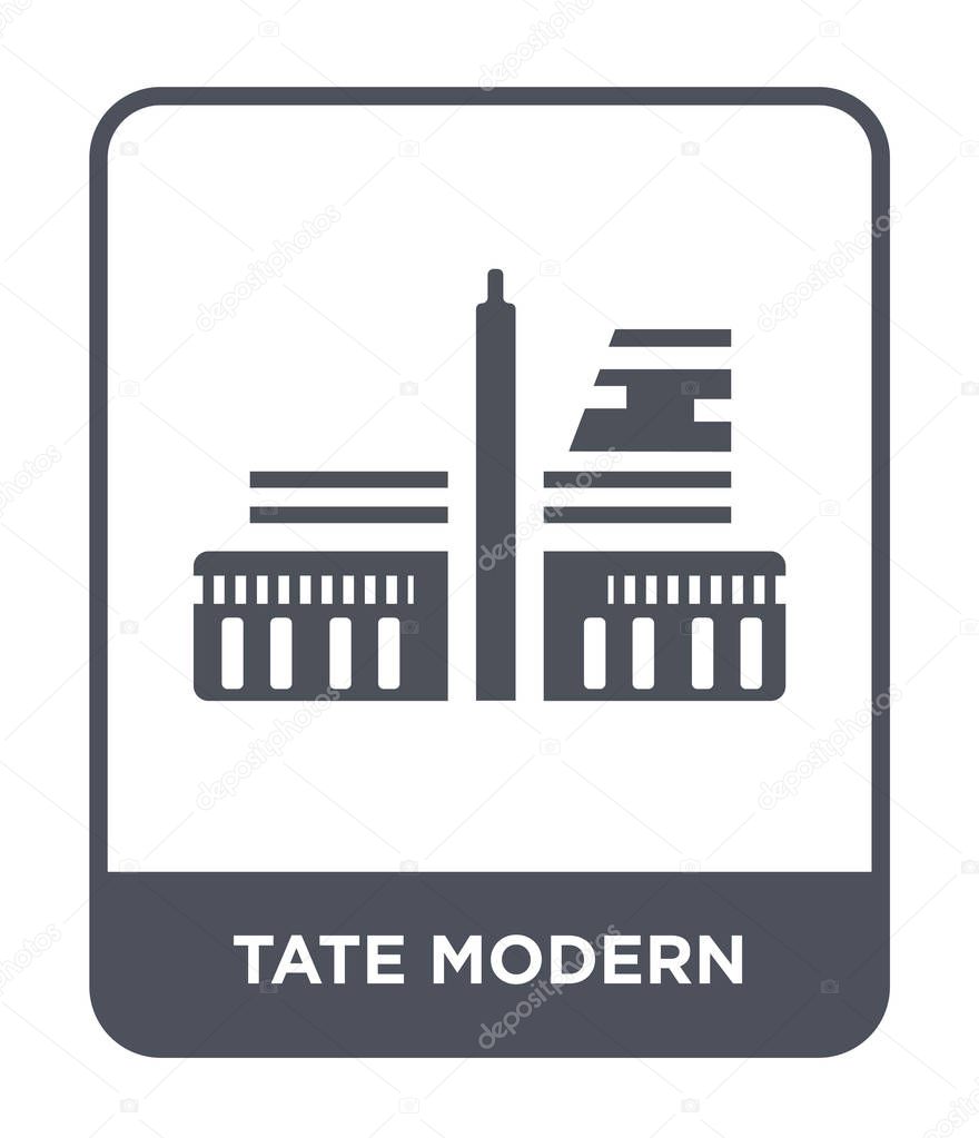 tate modern icon in trendy design style. tate modern icon isolated on white background. tate modern vector icon simple and modern flat symbol.