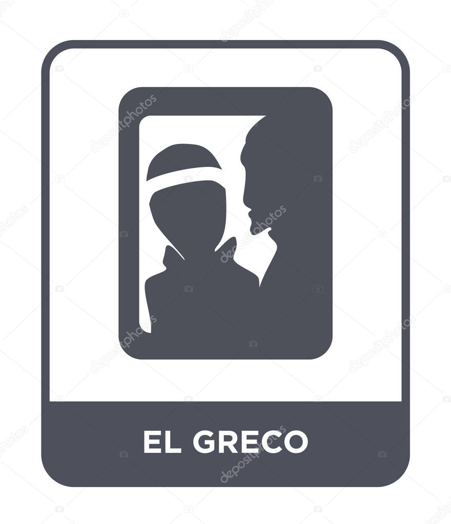 el greco icon in trendy design style. el greco icon isolated on white background. el greco vector icon simple and modern flat symbol.