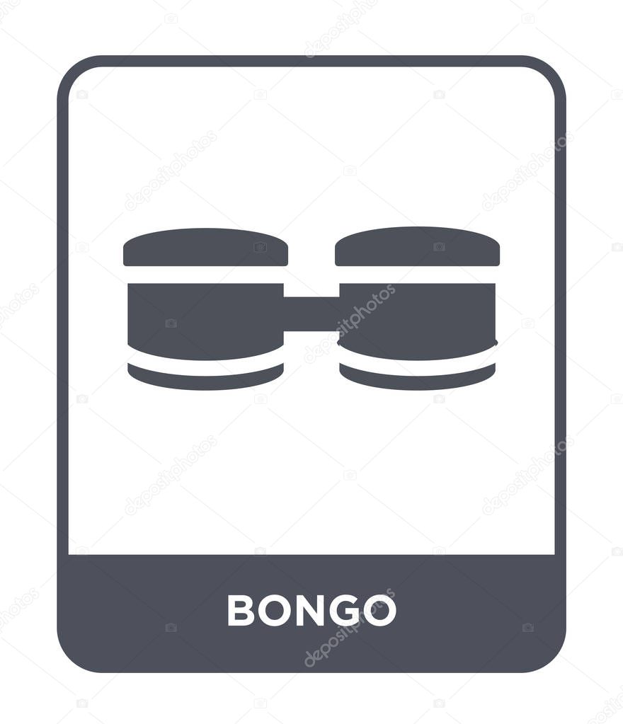 Bongo icon in trendy design style. bongo icon isolated on white background. bongo vector icon simple and modern flat symbol for web site, mobile, logo, app, UI. bongo icon vector illustration, EPS10.