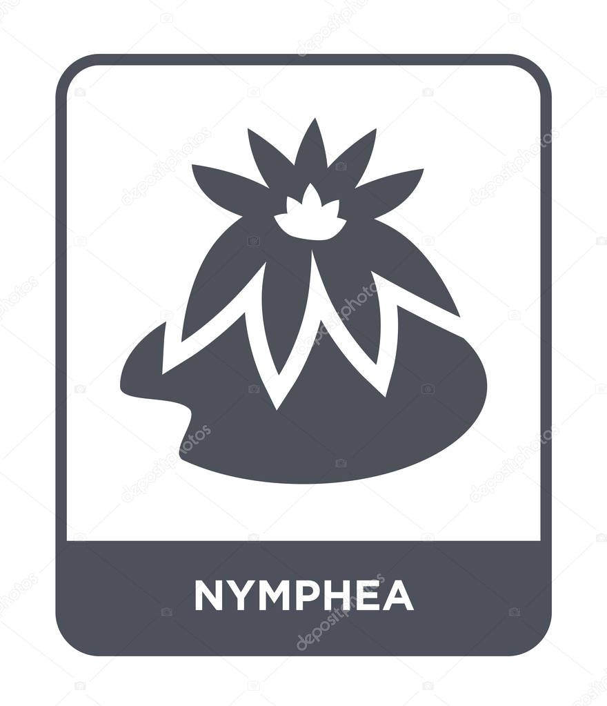 nymphea icon in trendy design style. nymphea icon isolated on white background. nymphea vector icon simple and modern flat symbol.