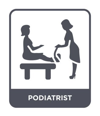 podiatrist icon in trendy design style. podiatrist icon isolated on white background. podiatrist vector icon simple and modern flat symbol. clipart