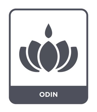Odin simgesi modaya uygun bir tasarım tarzı. Beyaz arka plan üzerinde izole odin simgesi. Odin vektör simgesi basit ve modern düz simgesi web sitesi, mobil, logo, app, UI. Odin simge vektör çizim, Eps10.