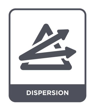 modaya uygun bir tasarım tarzı dağılım simgesi. Beyaz arka plan üzerinde izole dağılım simgesi. dağılım vektör simgesi basit ve modern düz sembolü.