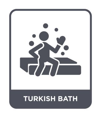 modaya uygun bir tasarım tarzı Türk Hamamı simgesi. Türk Hamamı simgesi beyaz arka plan üzerinde izole. Türk Hamamı vektör simgesi basit ve modern düz sembolü.