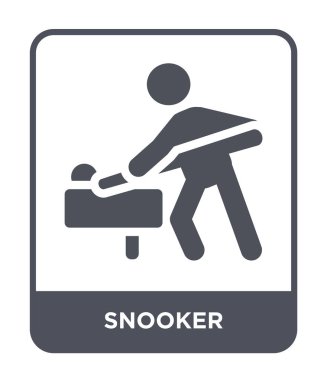 modaya uygun bir tasarım tarzı Snooker simgesi. Beyaz arka plan üzerinde izole snooker simgesi. vektör simgesi basit ve modern düz sembolü snooker.