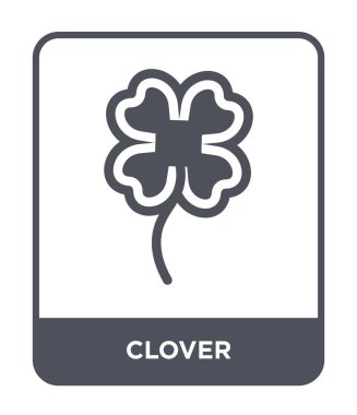 modaya uygun bir tasarım tarzı yonca simgesi. Beyaz arka plan üzerinde izole yonca simgesi. yonca vektör simgesi basit ve modern düz sembolü.