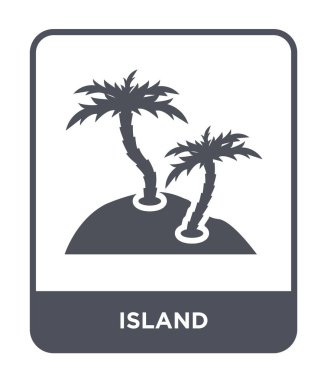 modaya uygun bir tasarım tarzı ada simgesi. Beyaz arka plan üzerinde izole ada simgesi. ada vektör simgesi basit ve modern düz sembolü.