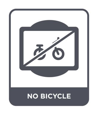 modaya uygun bir tasarım tarzı bisiklet simge yok. Beyaz arka plan üzerinde izole Bisiklet simge yok. hiçbir Bisiklet vektör simgesi basit ve modern düz sembolü.