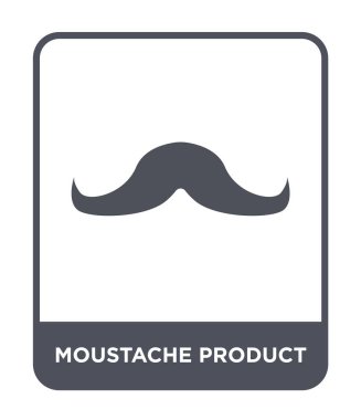 bıyık ürün simgesini modaya uygun bir tasarım tarzı. bıyık ürün simgesi beyaz arka plan üzerinde izole. bıyık ürün vektör simgesi basit ve modern düz simgesi.