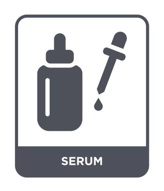 modaya uygun bir tasarım tarzı serum simgesi. Beyaz arka plan üzerinde izole serum simgesi. Serum vektör simgesi basit ve modern düz simgesi web sitesi, mobil, logo, app, UI. Serum simge vektör çizim, Eps10.