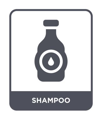 modaya uygun bir tasarım tarzı şampuan simgesi. Beyaz arka plan üzerinde izole şampuan simgesi. şampuan vektör simgesi basit ve modern düz sembolü.