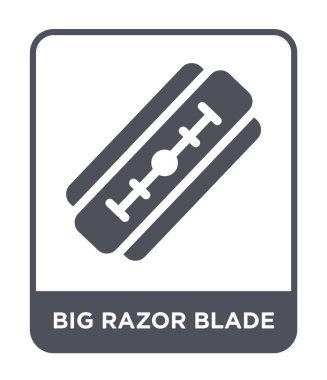 modaya uygun bir tasarım tarzı büyük jilet simgesi. Beyaz arka plan üzerinde izole büyük jilet simgesi. büyük jilet vektör simgesi basit ve modern düz sembolü.