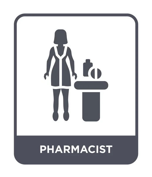 Icono Farmacéutico Estilo Diseño Moda Icono Farmacéutico Aislado Sobre Fondo — Vector de stock