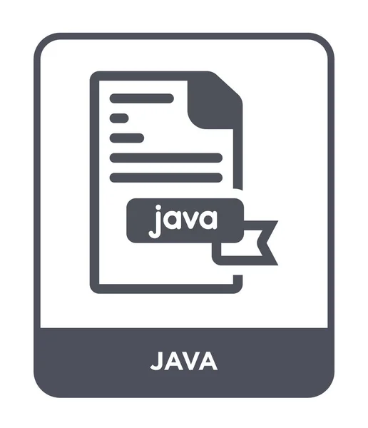 Java Icono Estilo Diseño Moda Java Icono Aislado Sobre Fondo — Archivo Imágenes Vectoriales