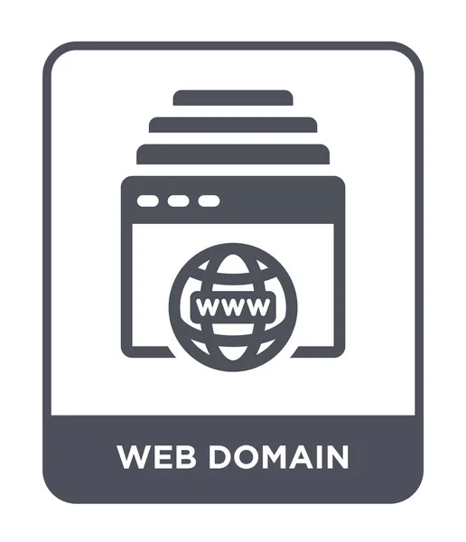 Web Domain Symbol Trendigen Design Stil Web Domain Symbol Isoliert — Stockvektor