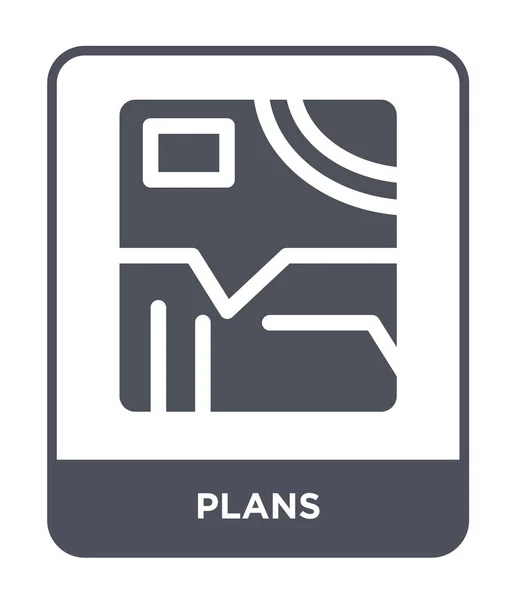Icono Planes Estilo Diseño Moda Planos Icono Aislado Sobre Fondo — Vector de stock