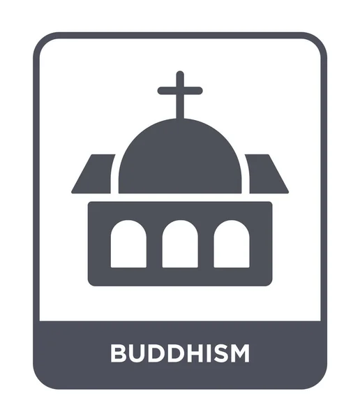 Buddyzm Ikona Modny Styl Buddyzm Ikona Białym Tle Buddyzm Ikona — Wektor stockowy