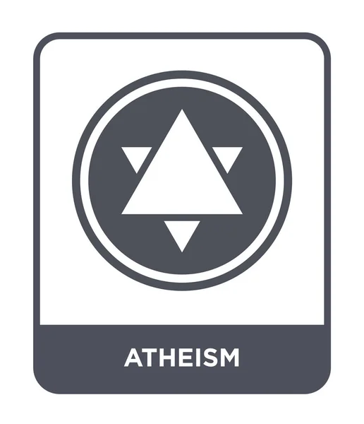 Atheïsme Pictogram Trendy Stijl Atheïsme Pictogram Geïsoleerd Een Witte Achtergrond — Stockvector