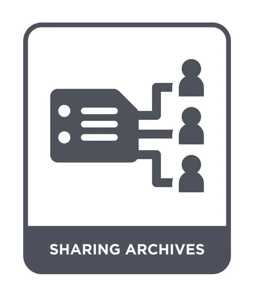 Compartir Icono Archivos Estilo Diseño Moda Compartir Icono Archivos Aislado — Archivo Imágenes Vectoriales