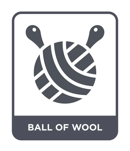 Wollknäuel Trendigen Design Stil Wollknäuel Isoliert Auf Weißem Hintergrund Wollknäuel — Stockvektor