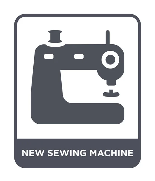 Новая Икона Швейной Машины Модном Дизайнерском Стиле Новая Иконка Швейной — стоковый вектор