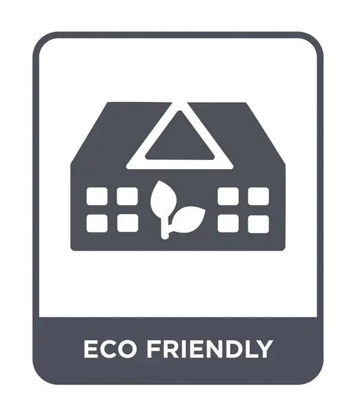 Eco Przyjacielski Ikona Modny Styl Eco Przyjacielski Ikona Białym Tle — Wektor stockowy