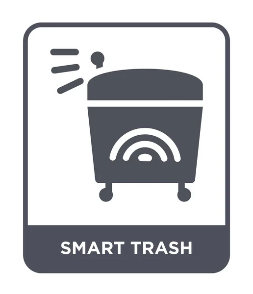Smart Trash Ikone Trendigen Design Stil Smart Trash Symbol Isoliert — Stockvektor