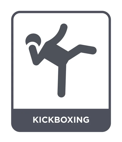 Kickbox Ikona Módní Design Stylu Kickbox Ikona Izolovaných Bílém Pozadí — Stockový vektor