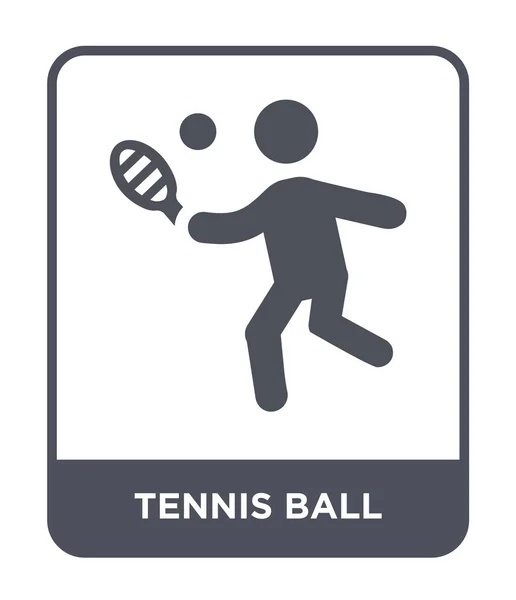 Pelota Tenis Icono Estilo Diseño Moda Pelota Tenis Icono Aislado — Vector de stock