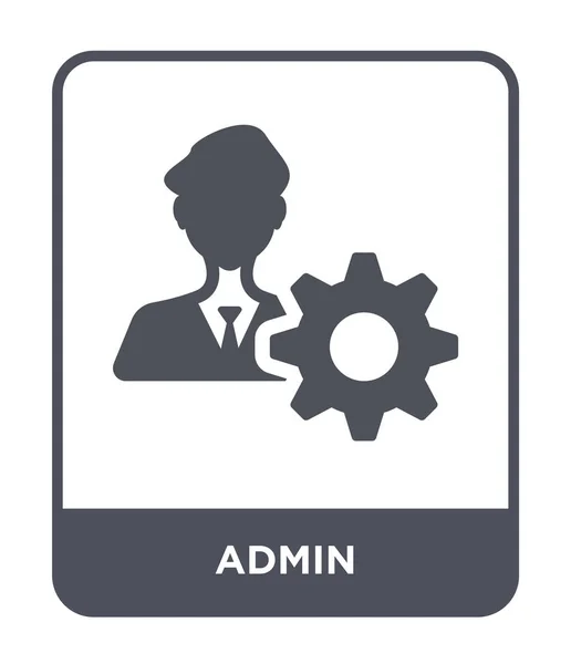 Icono Administración Estilo Diseño Moda Icono Administrador Aislado Sobre Fondo — Vector de stock